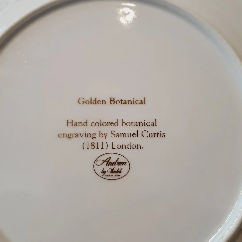 Andrea by Sadek, Golden Botanical by Samuel Curtis  1811 London Plate 10 1/2" - Picture 9 of 9